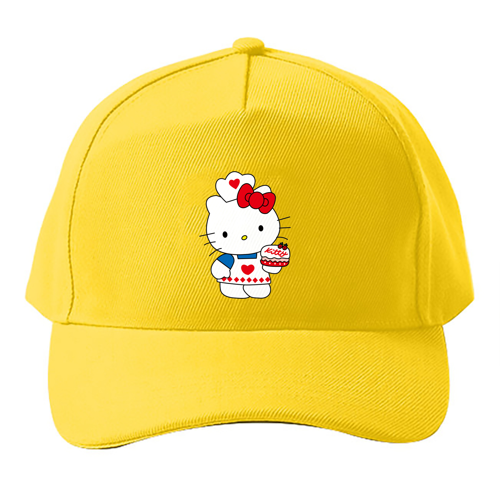 （画像用） Hello Kitty ハローキティ ベースボールキャップ 綿100％ 男女兼用 帽子 スポーツ